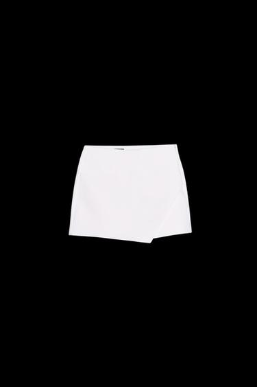 ASYMMETRIC SKORT - White by Zara - Image 0