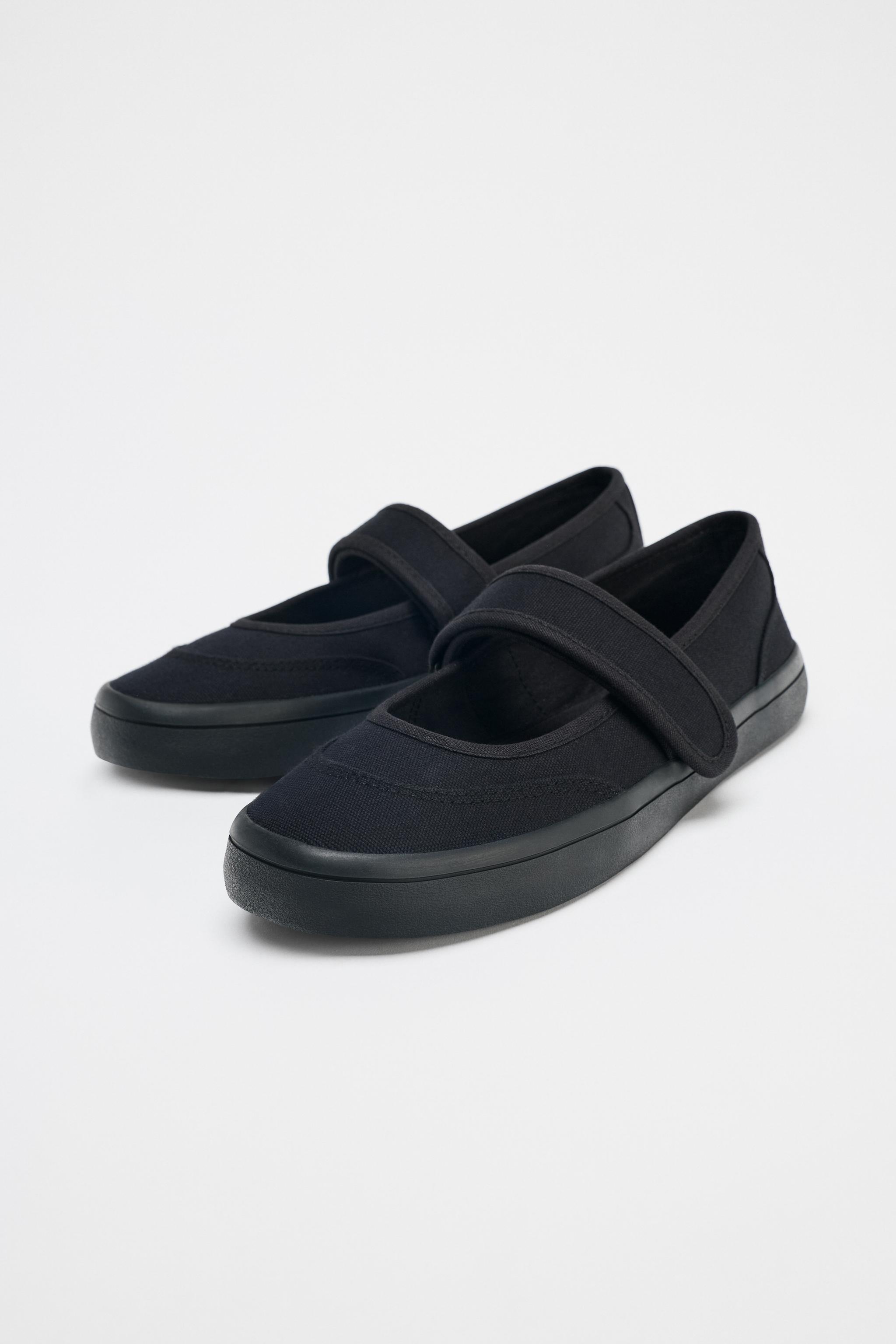 FABRIC STRAP BALLET FLATS