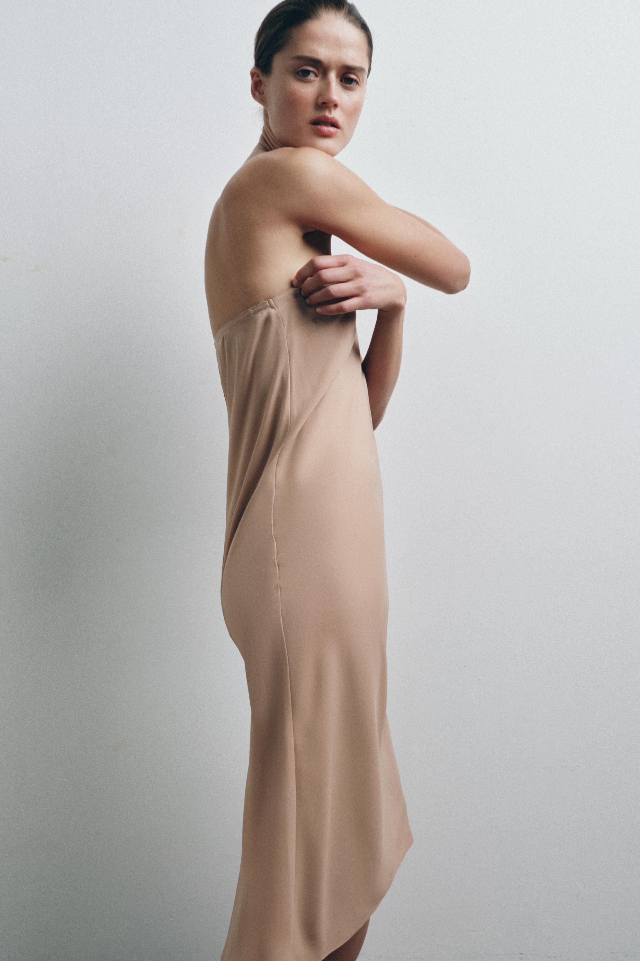 ASTARLI BANDEAU ELBİSE - Görsel 2