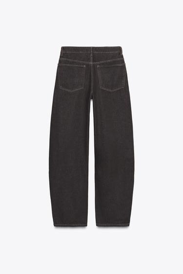 JEAN TRF CURVE TAILLE HAUTE - Chocolat de Zara - Image 9