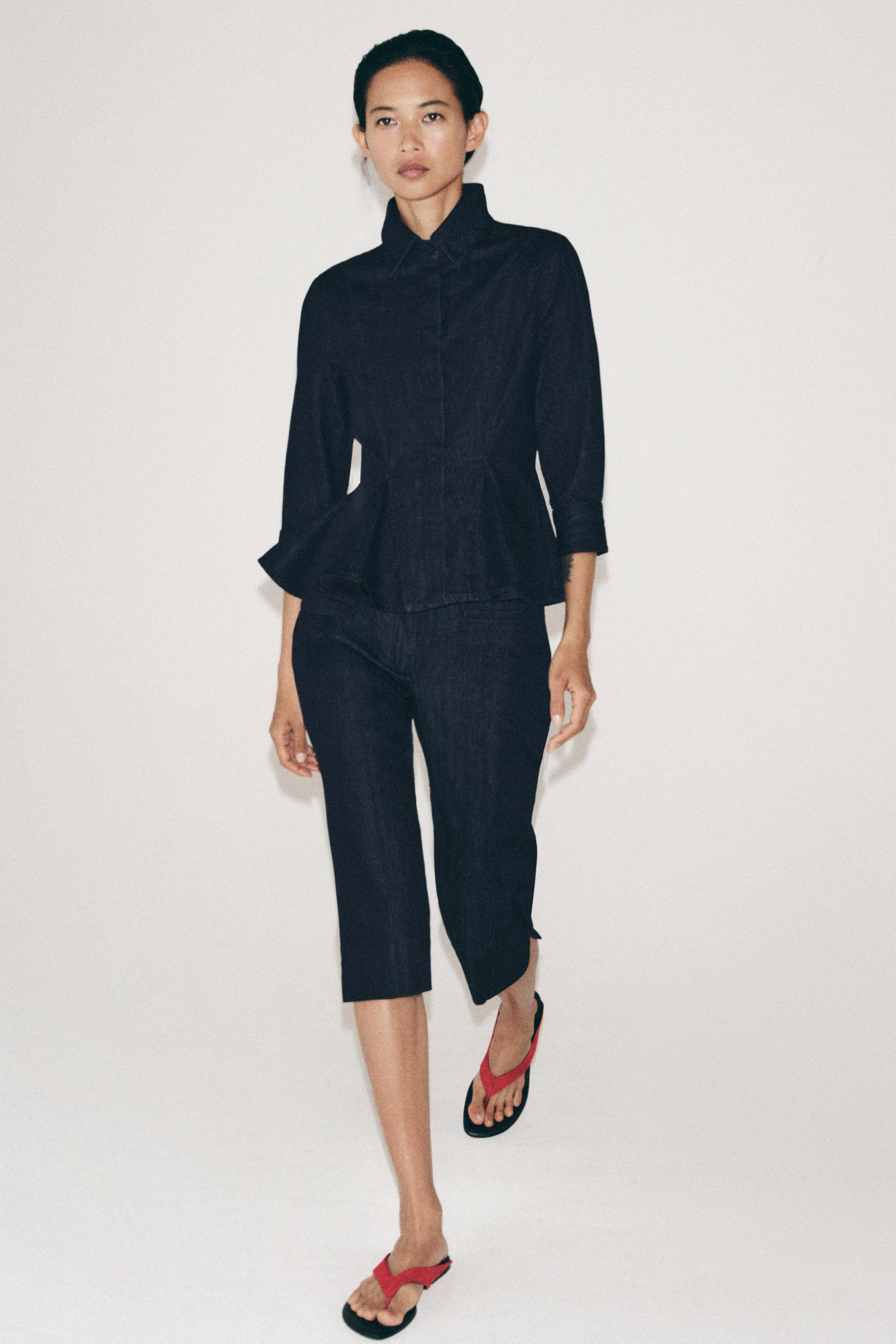ZW COLLECTION DENIM CAPRI PANTS