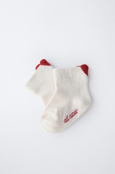 HEART SOCKS - Ecru by Zara - Image 2