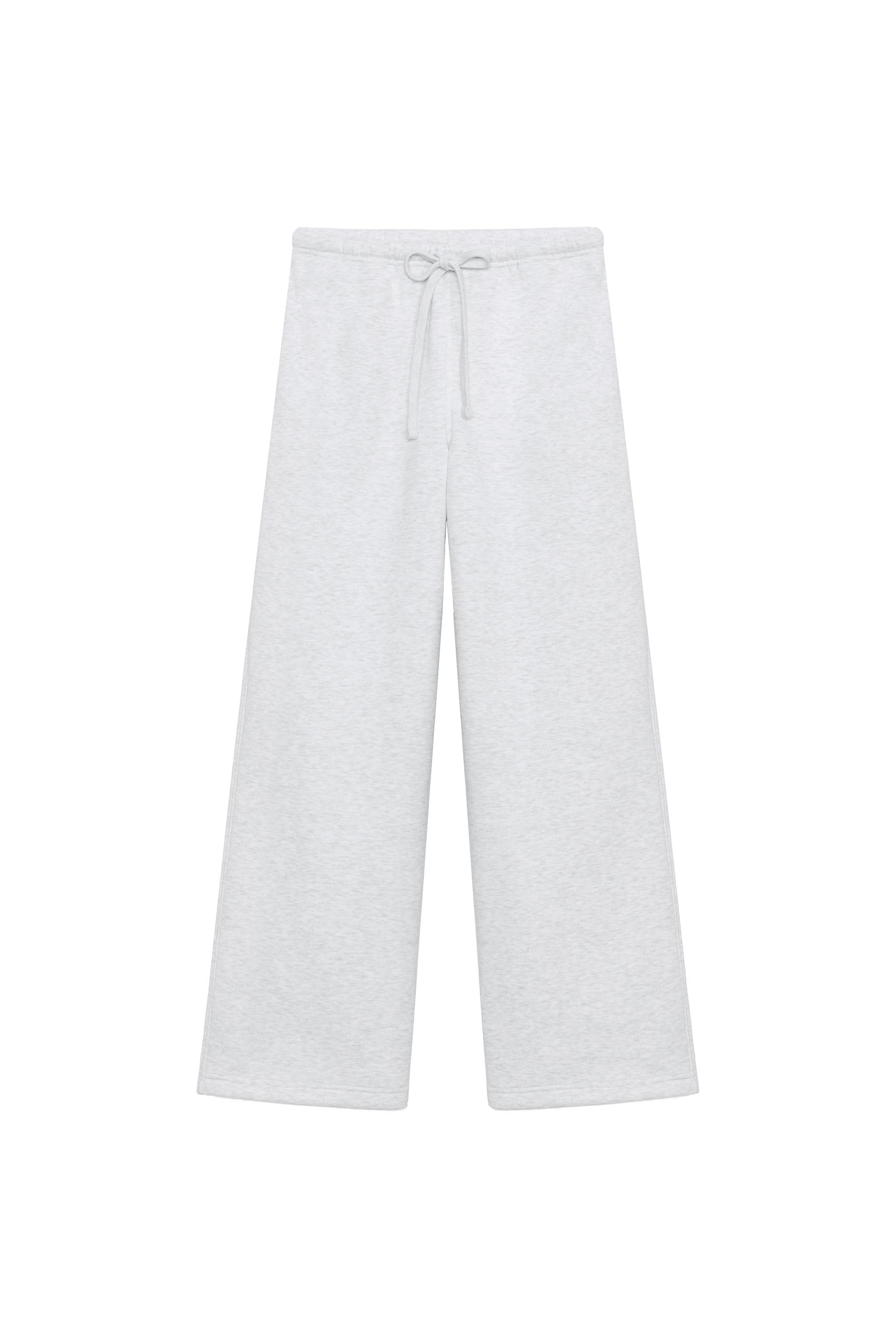 BASIC STRAIGHT-LEG SWEATPANTS WITH ADJUSTABLE HEM