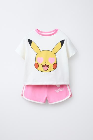 6-14 ΕΤΩΝ/ ΠΙΤΖΑΜΑ ΜΠΛΟΥΖΑ ΚΑΙ ΒΕΡΜΟΥΔΑ PIKACHU POKÉMON ™ - Ροζ του Zara - Εικόνα 0