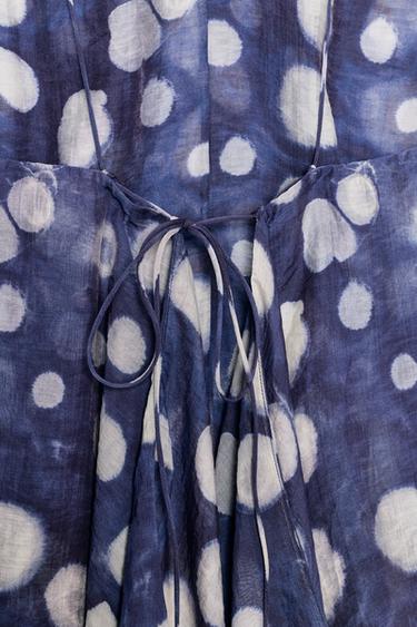 ZW COLLECTION POLKA DOT TOP - Blue by Zara - Image 10