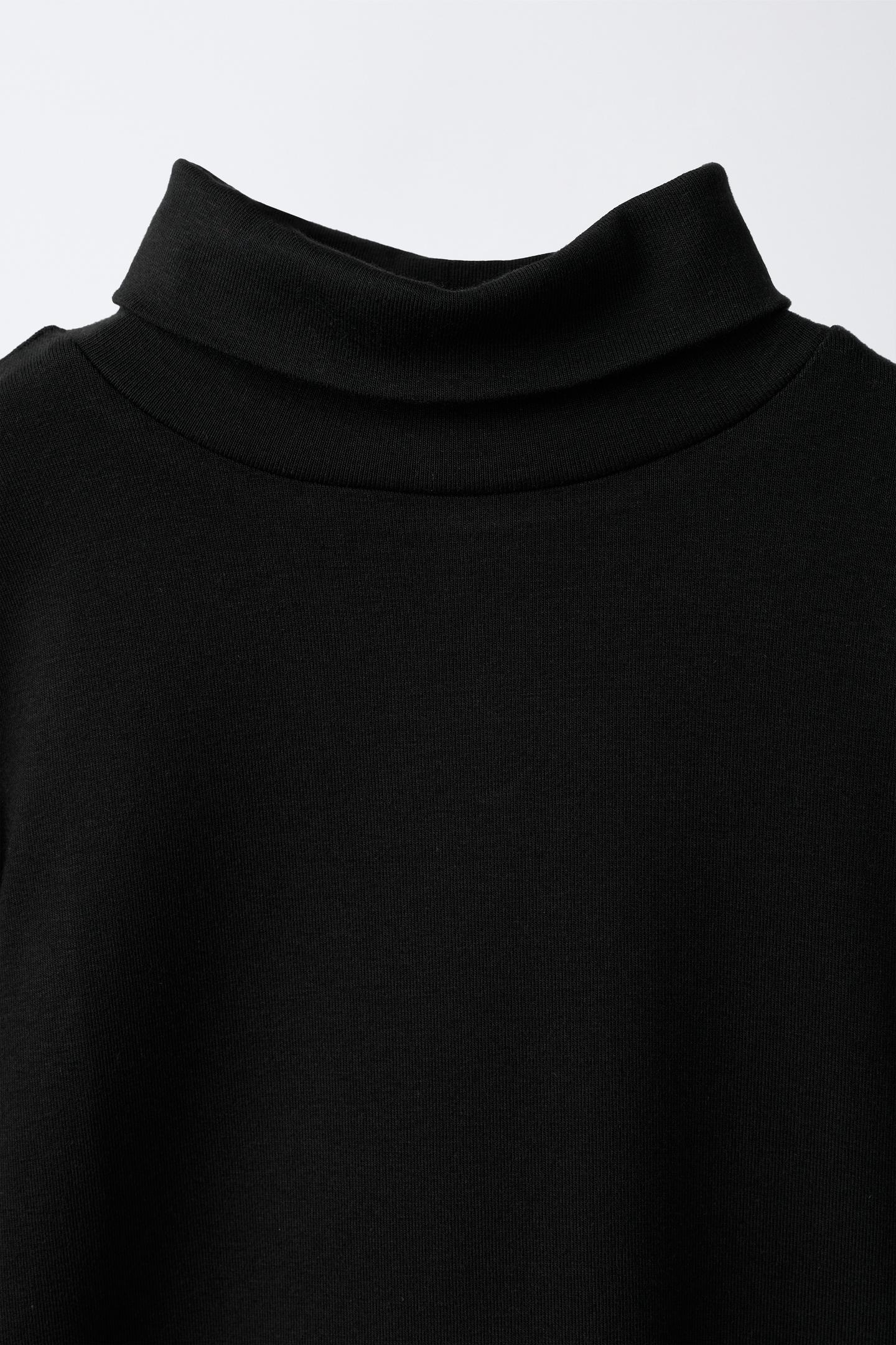 Детская футболка Zara Turtleneck, цвет: Чёрный — фото 3