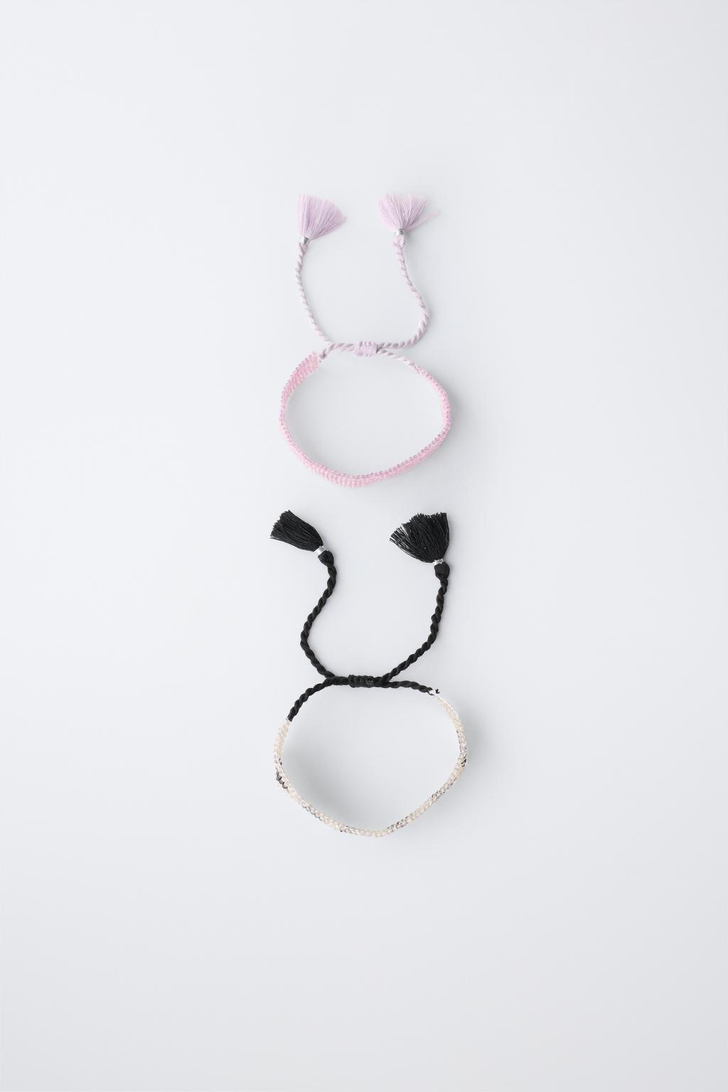 PACK OF TWO STAR BEADED BRACELETS