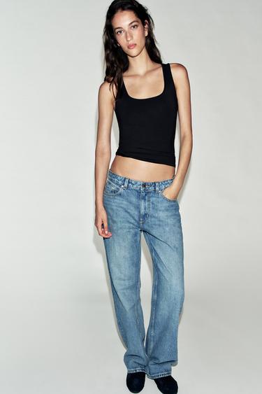 CAMISETA POLIAMIDA TIRANTES ANCHOS - Negro de Zara
