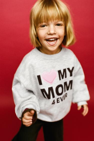 PRINTED SLOGAN SWEATSHIRT - Lisasto siva od Zare