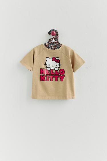 Zara HELLO KITTY © SANRIO PRINT T-SHIRT - Khaki