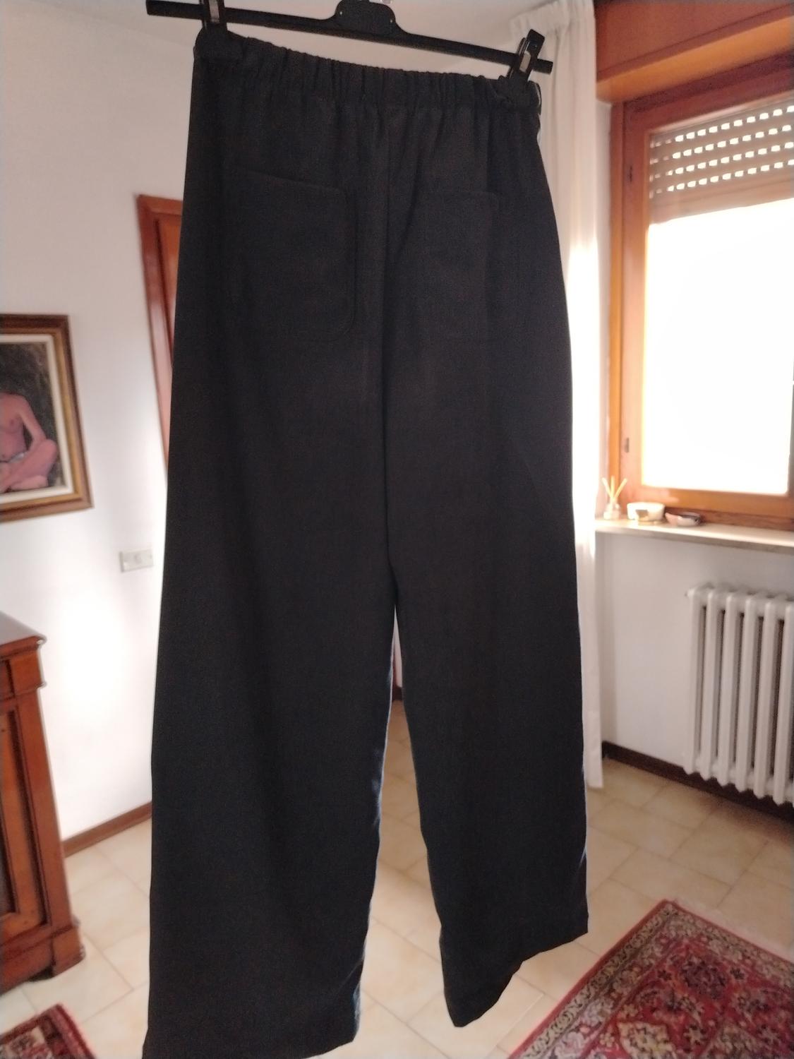 WIDE-LEG TEXTURED TROUSERS - Image 2