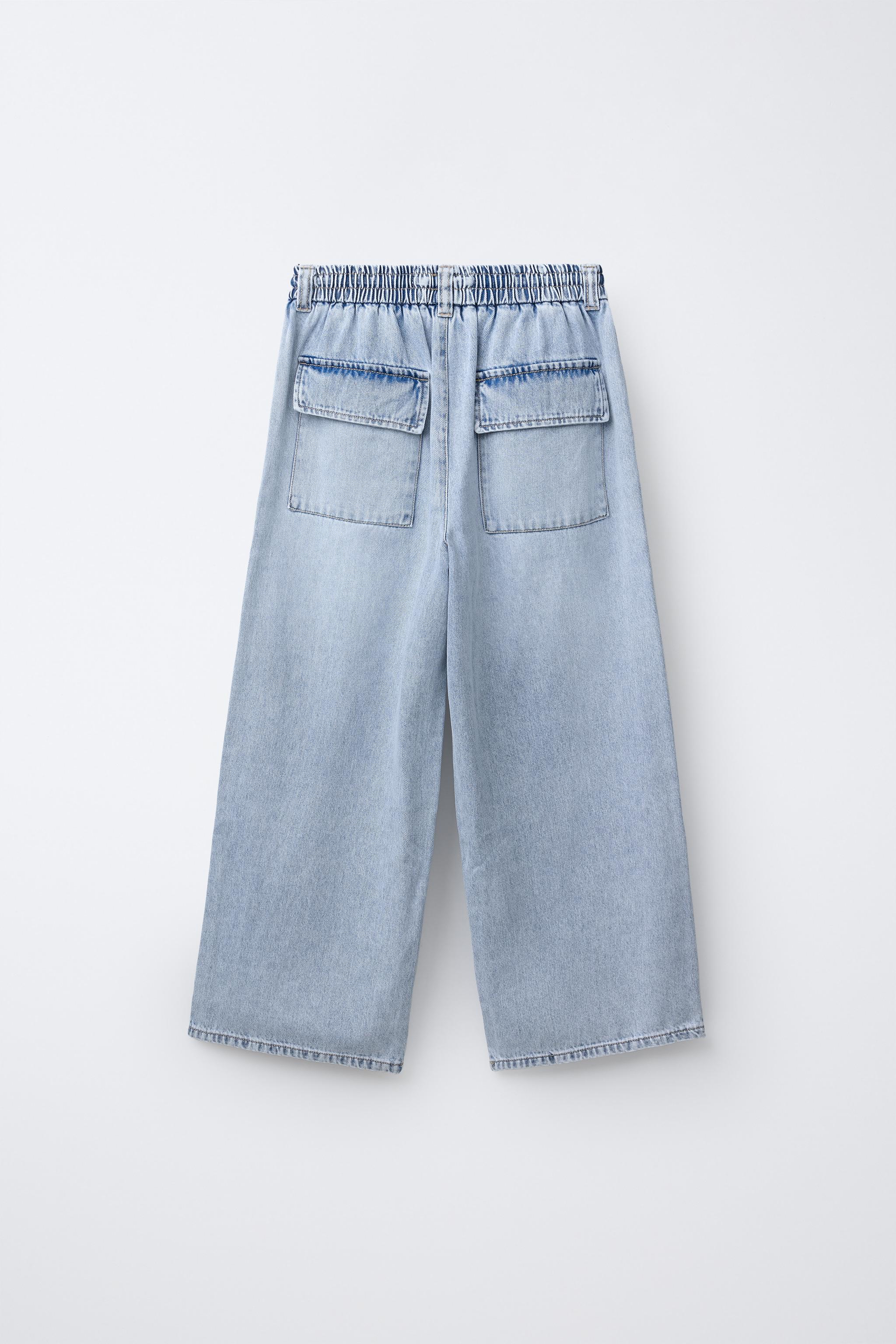 ワイドレッグデニムパンツ - ライトブルー | ZARA Japan / 日本