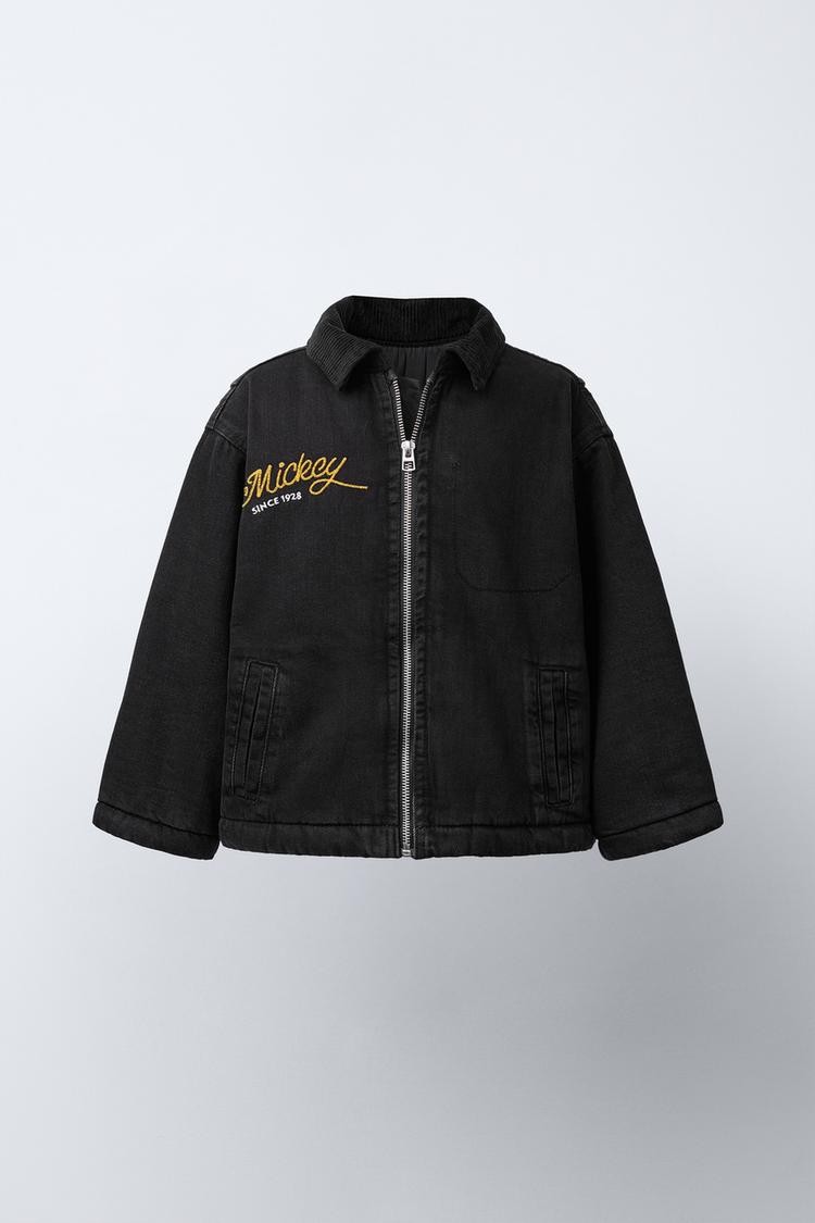 CAZADORA DENIM ACOLCHADA MICKEY MOUSE © DISNEY Negro ZARA Mexico