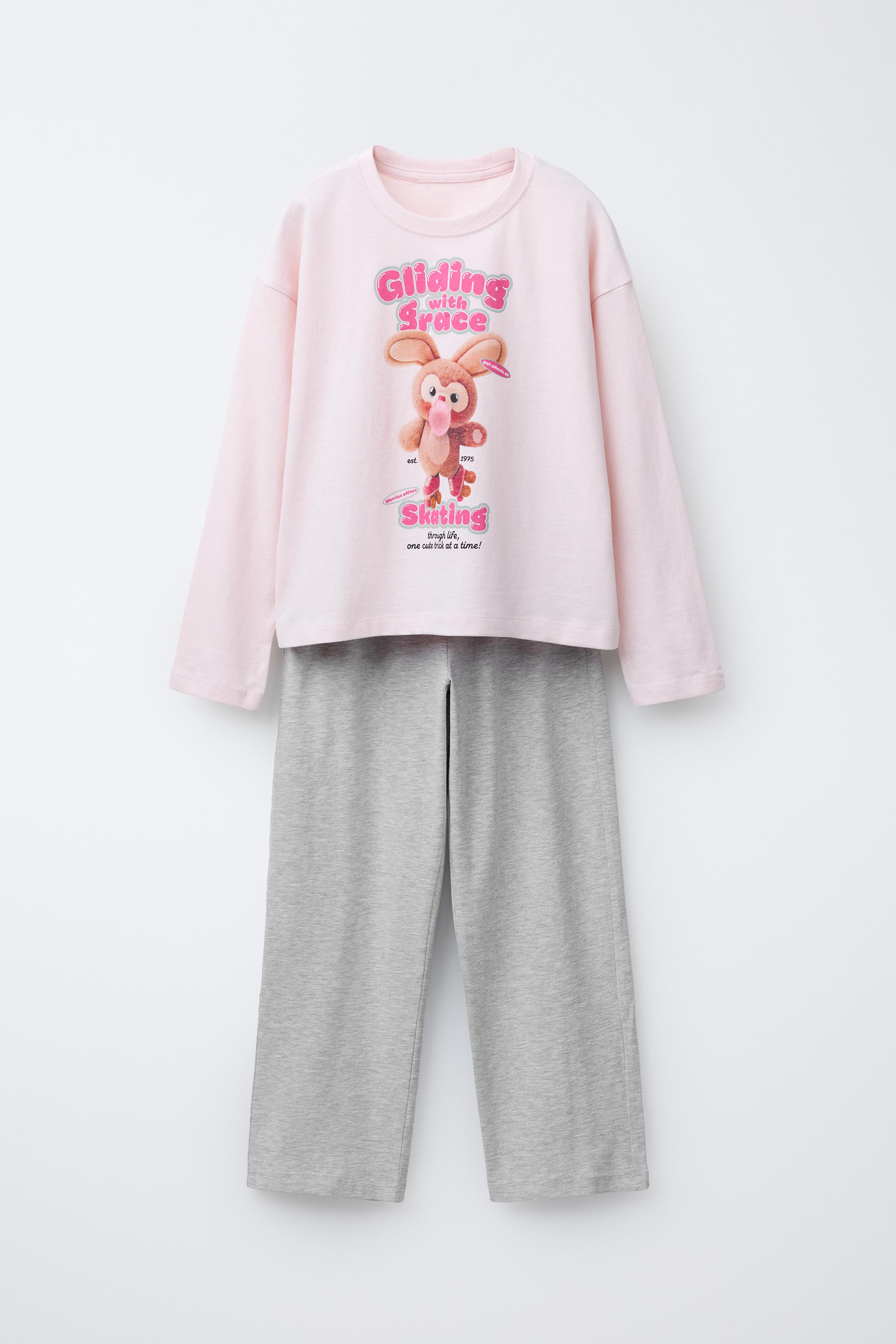 6～14歳/ウサギ柄パジャマ - ピンク | ZARA Japan / 日本