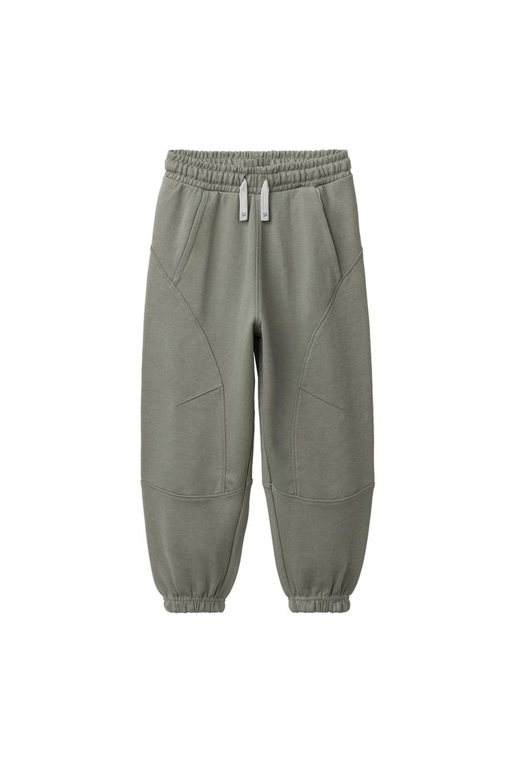 Pantalon balloon combinado pique