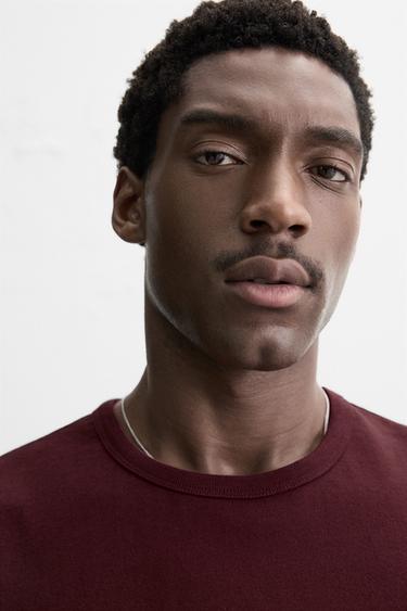 HEAVY WEIGHT T-SHIRT - Burgundy by Zara - Image 5