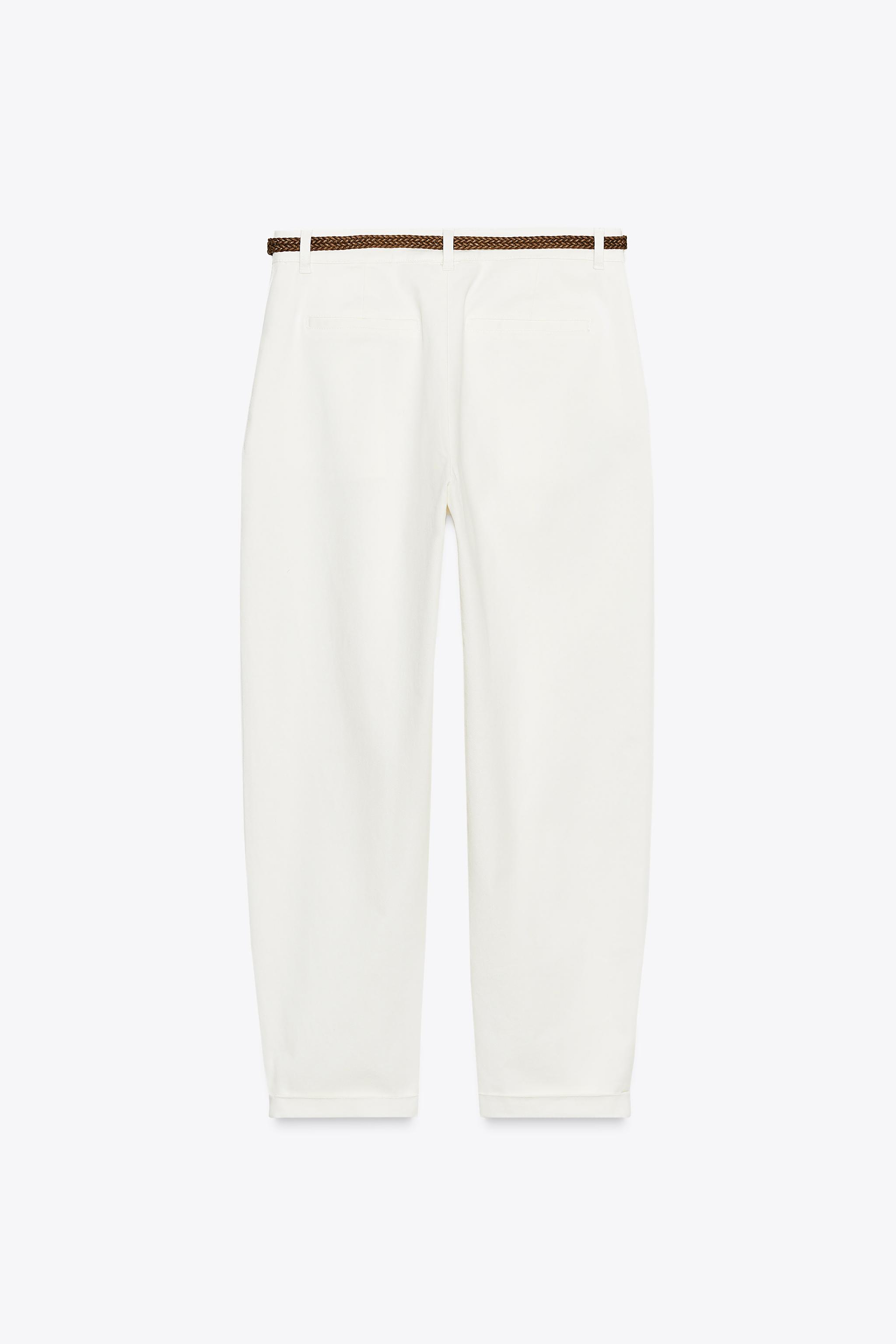 チノパンツ ブレイズベルト - ライトキャメル | ZARA Japan / 日本