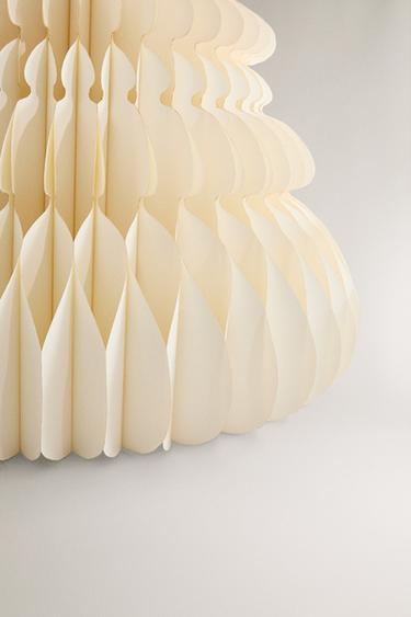 SAPIN NOËL PAPIER LUMINEUX SOL (100 cm) - Blanc de Zara - Image 3