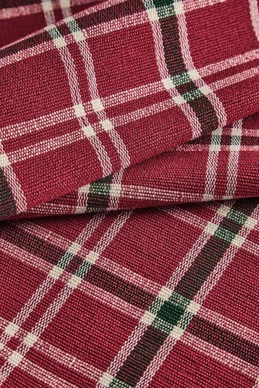 CHRISTMAS CHECK TABLE RUNNER - Red by Zara - Image 3