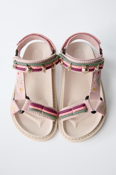 CASUAL DETAIL SANDALS - Pink by Zara - Image 3
