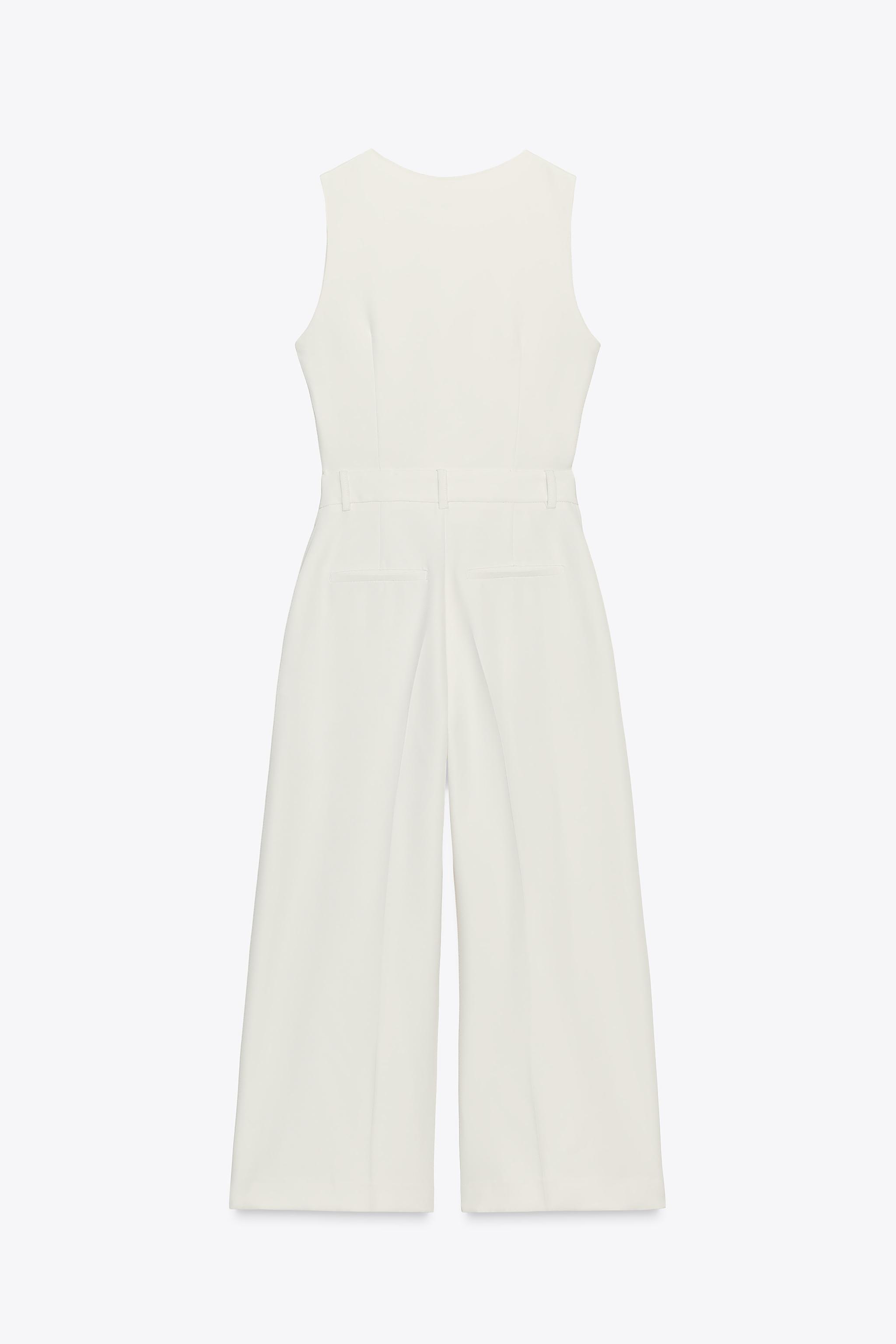 WIDE LEG VEST JUMPSUIT
