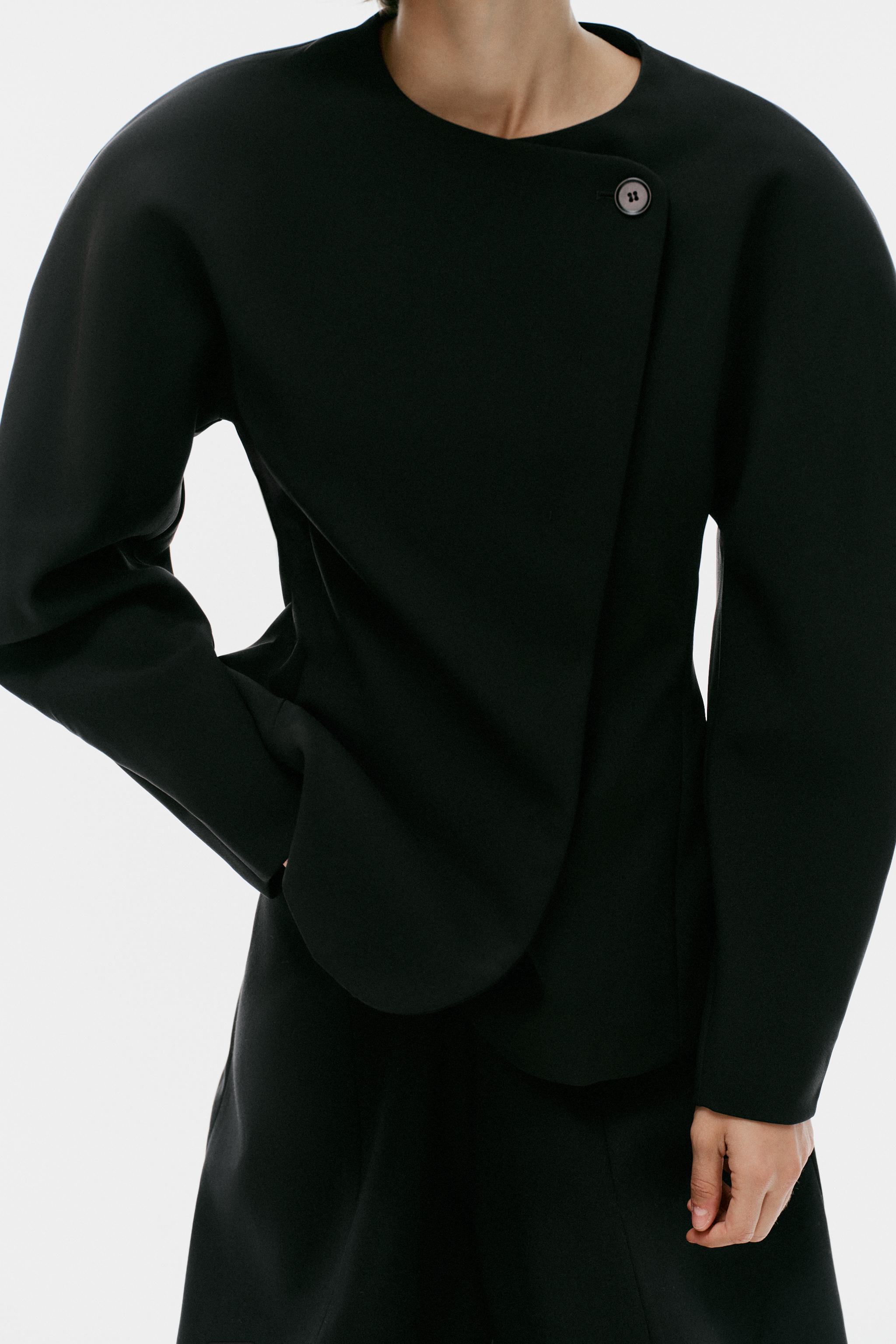 Zara Hacimli Kruvaze Blazer görsel 3