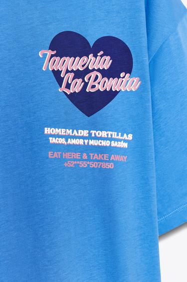 TEXT PRINT T-SHIRT - Bluish de Zara - Image 2