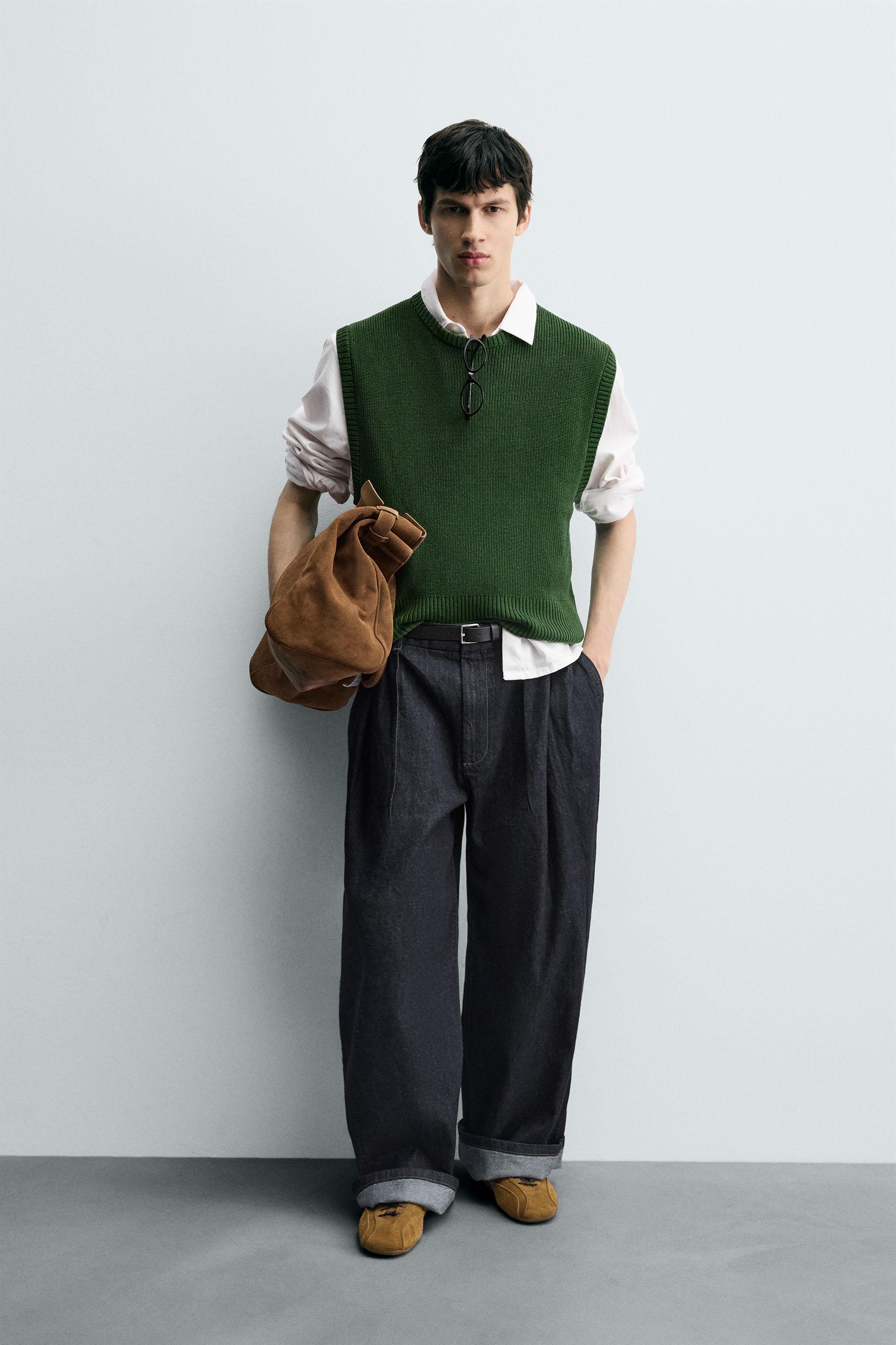 GILET EN MAILLE MÉLANGE VISCOSE