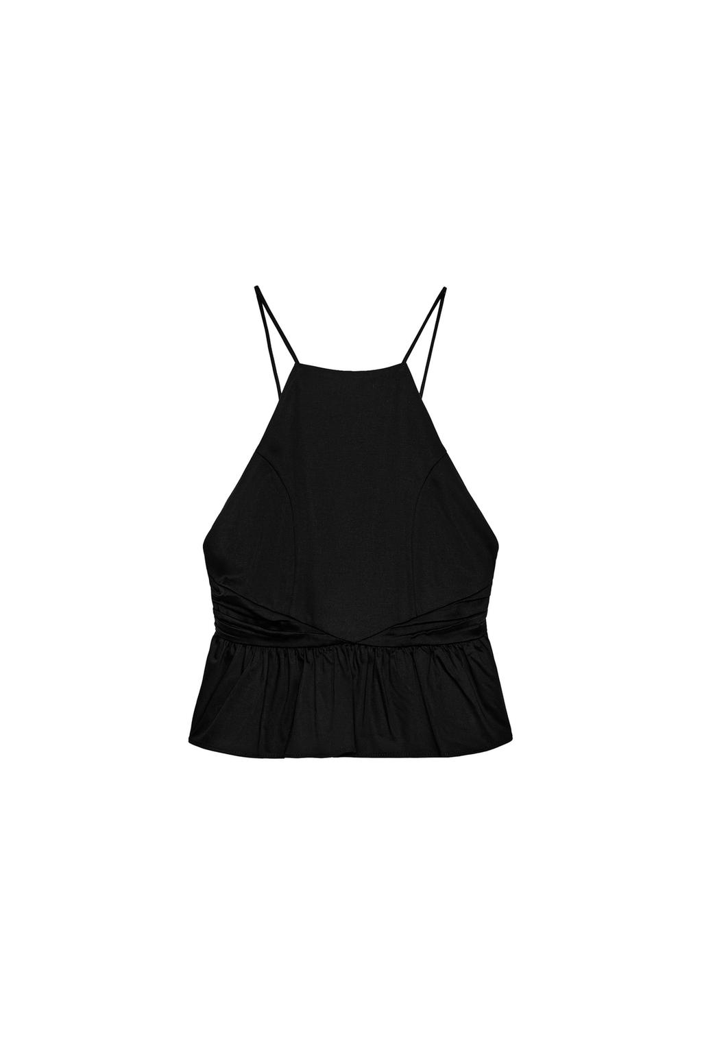 PEPLUM HALTER TOP - image 3