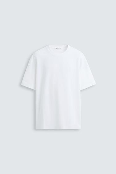 BASIC REGULAR FIT T-SHIRT - White by Zara