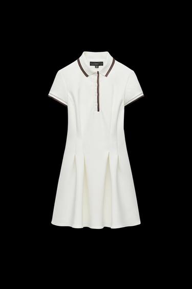 KURZES KLEID MIT RIB - Weiß von Zara - Bild 0