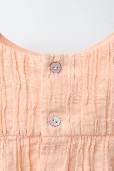 ENSEMBLE BLOUSE ET CULOTTE STRUCTURÉ - Rose clair de Zara - Image 2