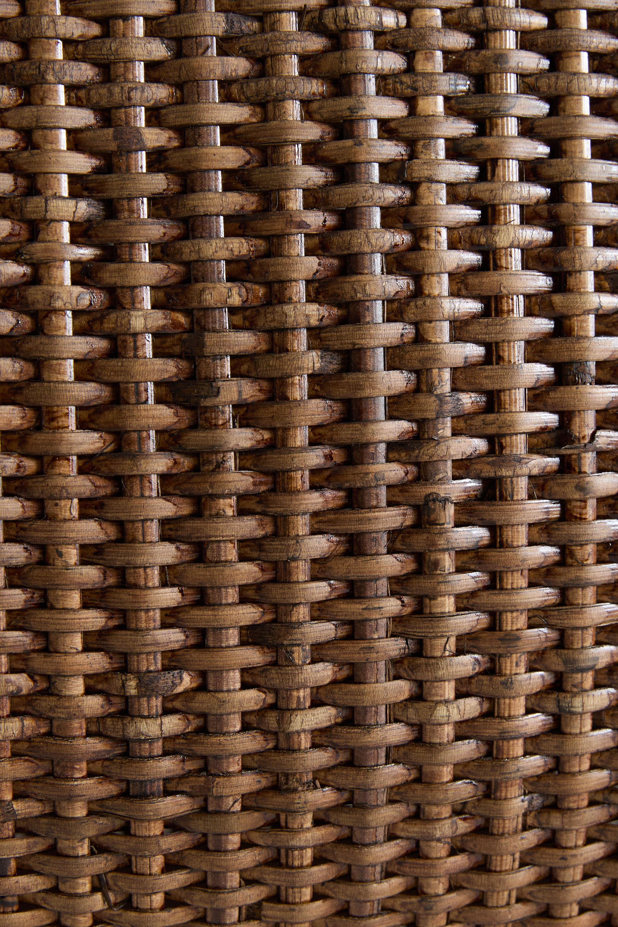 RATTAN AND BAMBOO BASKET