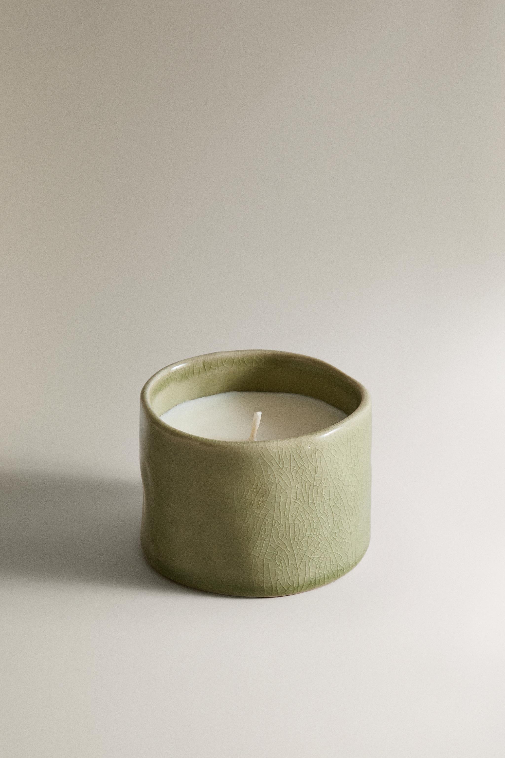 (150 G) MUSKY PETALS SCENTED CANDLE — Beige-brown