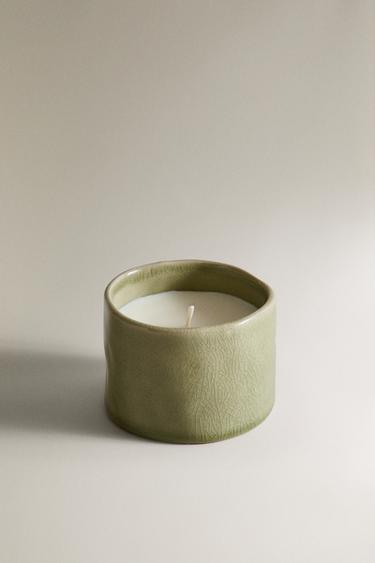 (150 G) MUSKY PETALS SCENTED CANDLE - Beige-brown by Zara - Image 1