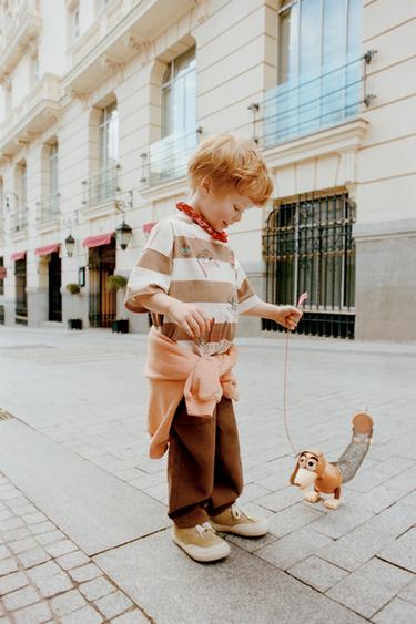 TOY STORY © DISNEY PIXAR STRIPED PATCH T-SHIRT - Light brown by Zara