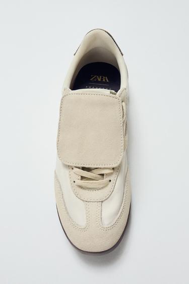 TENNIS DÉTAIL LANGUETTE - Blanc écru de Zara