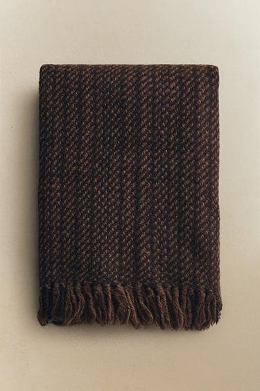 WOOL THROW - Brown by Zara - Image 4