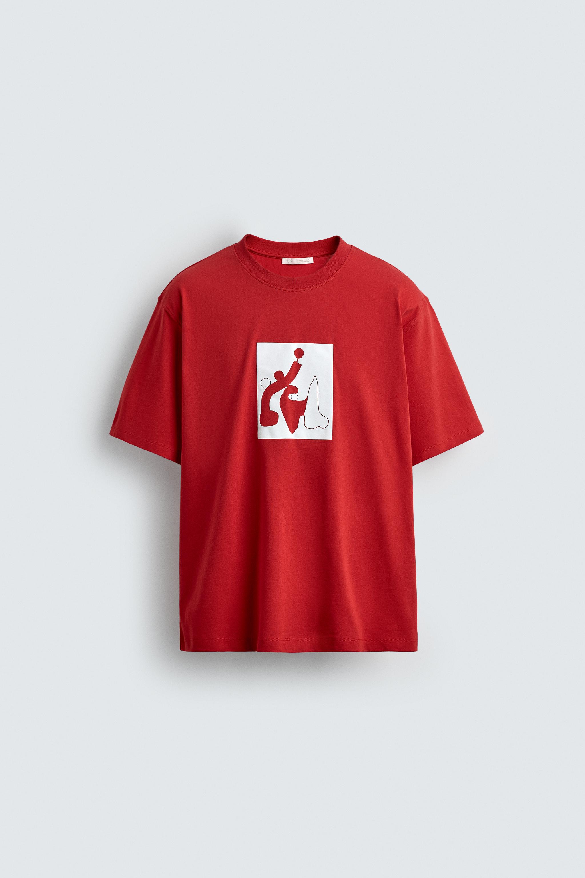 CONTRAST GRAPHIC T-SHIRT