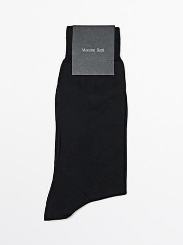 Calcetines vestir lisos - Negro de Zara