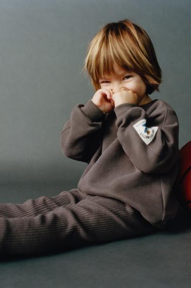Zara SWEATSHIRT AND LEGGINGS TRACKSUIT - Brown / Taupe - Image 0