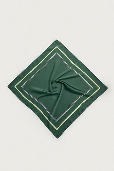 FLIESSENDE BANDANA MIT GEOMETRISCHEM MUSTER - Verschiedene Farben von Zara