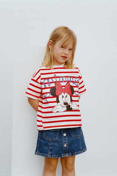 Zara PRUGASTA MAJICA MINNIE MOUSE © DISNEY – Crvena