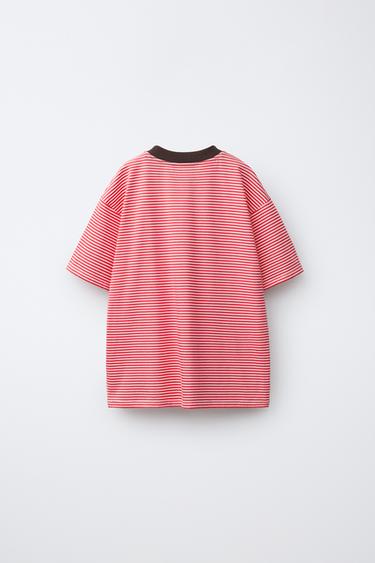 T-SHIRT RAYURES THE CAT IN THE HAT DR. SEUSS™ - Rouge de Zara - Image 1