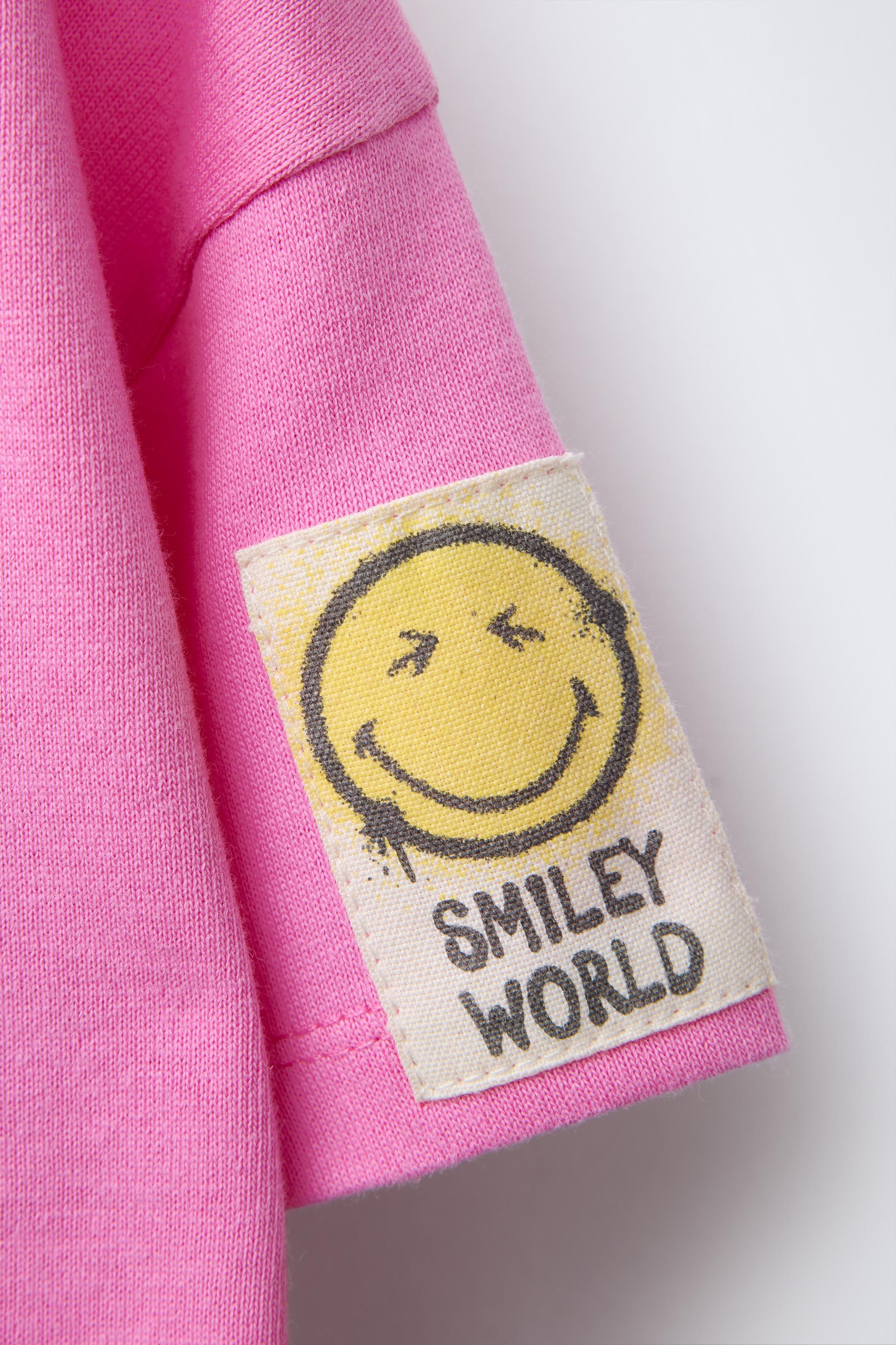 SMILEYWORLD ® PRINTED T-SHIRT - Fuchsia | ZARA United States