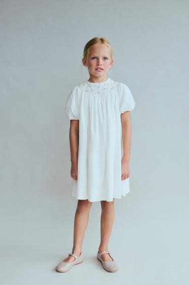 6-10 YEARS/ LIMITED EDITION EMBROIDERED FLORAL DRESS - White by Zara