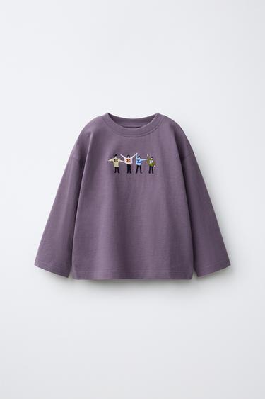 THE BEATLES™ EMBROIDERED T-SHIRT — Lilac 2