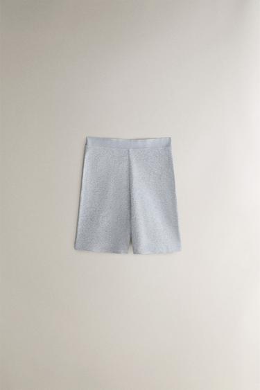 SHORT CANALÉ - Gris de Zara