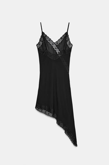 ROBE NUISSETTE ASYMÉTRIQUE ZW COLLECTION - Noir de Zara - Image 3