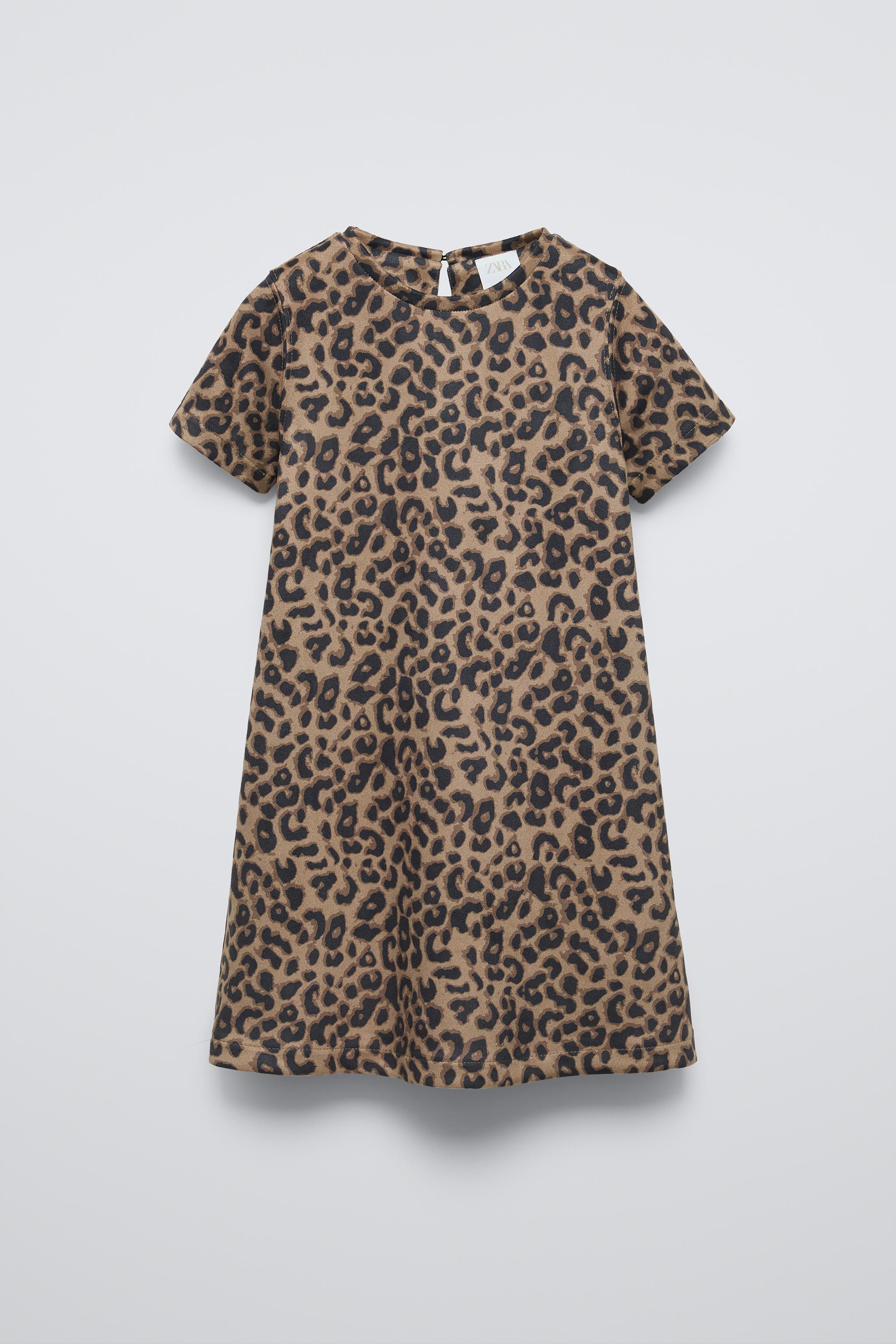 ROBE EFFET DAIM Leopard ZARA France